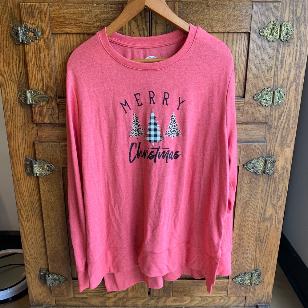 Holiday Time Christmas long sleeve tee XXL